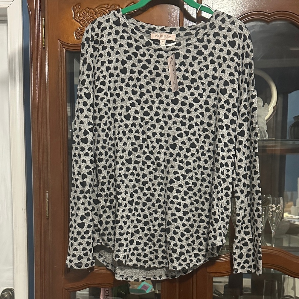Philosophy Animal Print Blouse